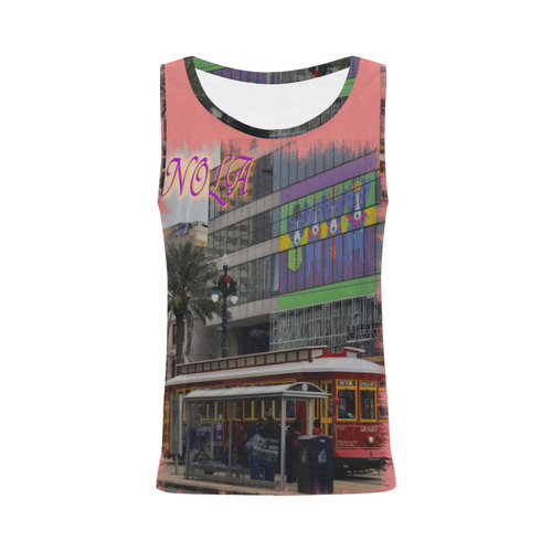 CANAL STREET All Over Print Tank Top for Women (Model T43)