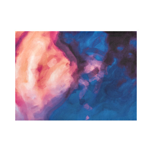 psychedelic milky way splash painting texture abstract background in red purple blue Placemat 14’’ x 19’’ (Two Pieces)