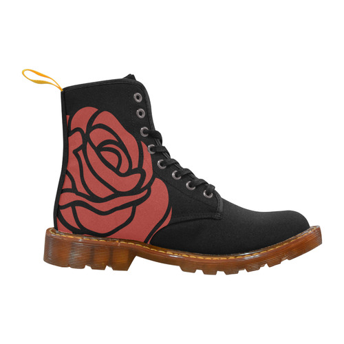 Red Rose - Dr Martin Boots Martin Boots For Women Model 1203H