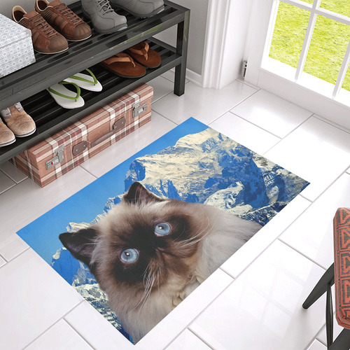 Himalayan Cat Azalea Doormat 30" x 18" (Sponge Material)