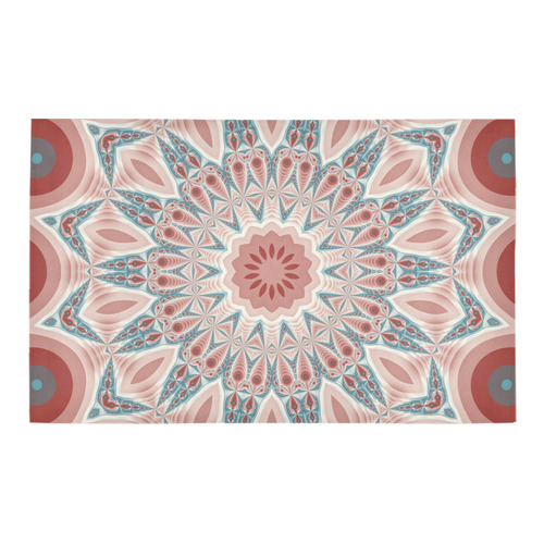 Modern Kaleidoscope Mandala Fractal Art Graphic Bath Rug 20''x 32''