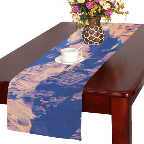 mountain and desert at Grand Canyon national park, USA Table Runner 14x72 inch
