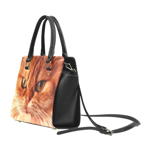 Orange Cat Classic Shoulder Handbag (Model 1653)
