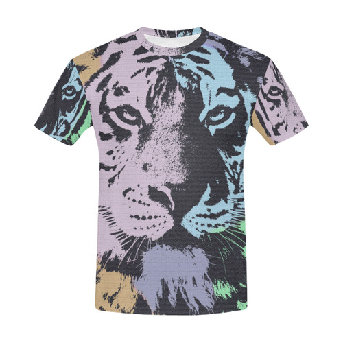 TIGER All Over Print T-Shirt for Men (USA Size) (Model T40)