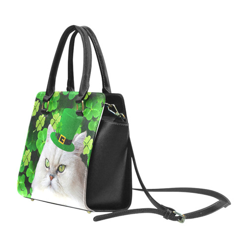 Patrick's Irish Cat Rivet Shoulder Handbag (Model 1645)