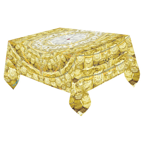 protection from Jerusalem of gold Cotton Linen Tablecloth 52"x 70"