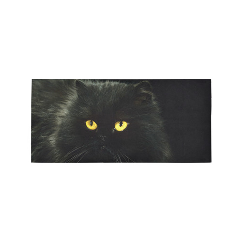 Black Cat Area Rug 7'x3'3''