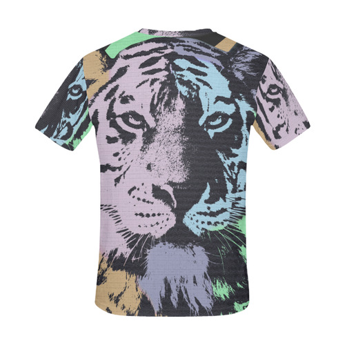 TIGER All Over Print T-Shirt for Men (USA Size) (Model T40)