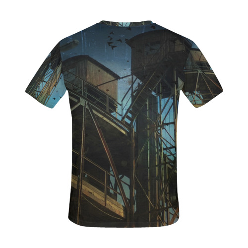 Urban retro photo All Over Print T-Shirt for Men (USA Size) (Model T40)