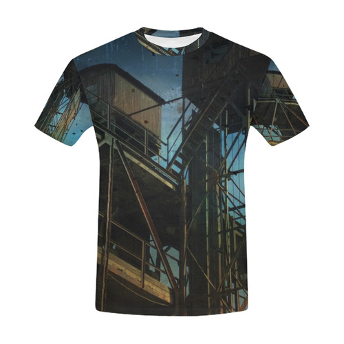 Urban retro photo All Over Print T-Shirt for Men (USA Size) (Model T40)