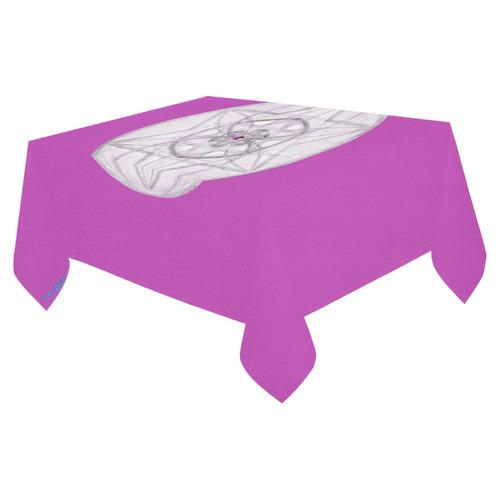 Protection- transcendental love by Sitre haim Cotton Linen Tablecloth 52"x 70"