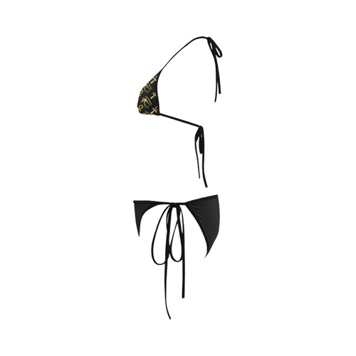 Black/Gold Ankh Bikini Custom Bikini Swimsuit