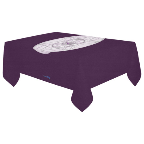 Protection- transcendental love by Sitre haim Cotton Linen Tablecloth 60"x 104"