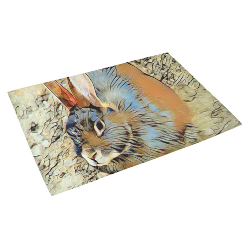 Impressive Animal - Bunny by JamColors Azalea Doormat 30" x 18" (Sponge Material)