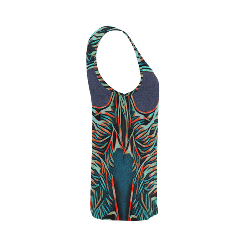 DOG WITH SUNGLASS All Over Print Tank Top for Women (Model T43)