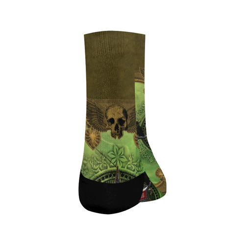 Wonderful gothic design with skull Crew Socks