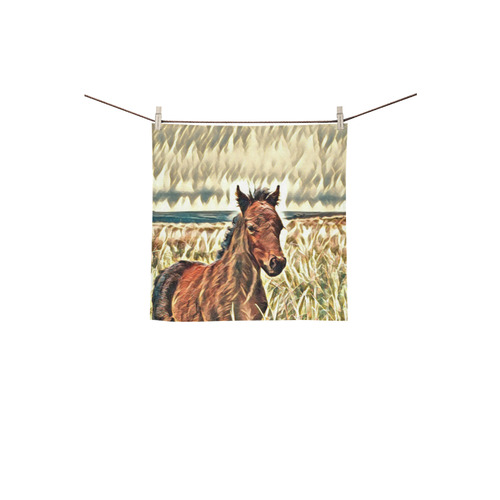 Impressive Animal - Foal by JamColors Square Towel 13“x13”