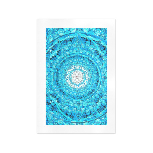 Protection from Jerusalem in blue Art Print 13‘’x19‘’