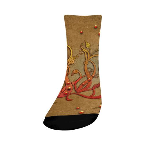 Wonderful decorative flowers Crew Socks