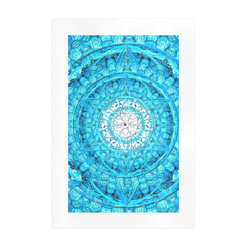 Protection from Jerusalem in blue Art Print 19‘’x28‘’