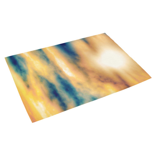 beautiful cloudy sunset sky in summer Azalea Doormat 30" x 18" (Sponge Material)