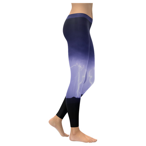 purple wrath Women's Low Rise Leggings (Invisible Stitch) (Model L05)