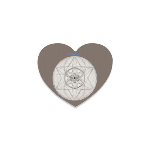 protection through fundamental mineral energy Heart Coaster