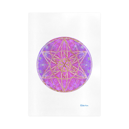 protection in purple colors Art Print 16‘’x23‘’