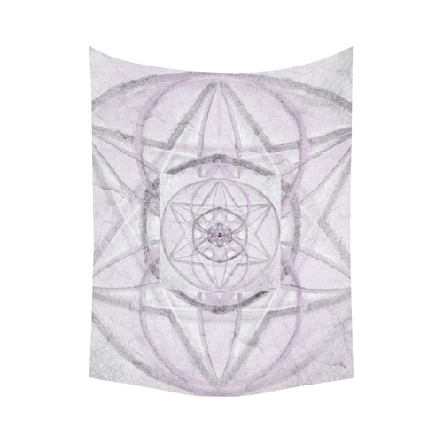 Protection- transcendental love by Sitre haim Cotton Linen Wall Tapestry 60"x 80"