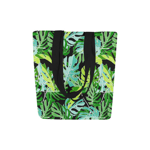 Tropical Leaves Floral Pattern Canvas Tote Bag (Model 1657)