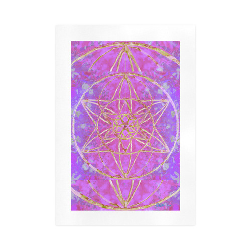 protection in purple colors Art Print 16‘’x23‘’