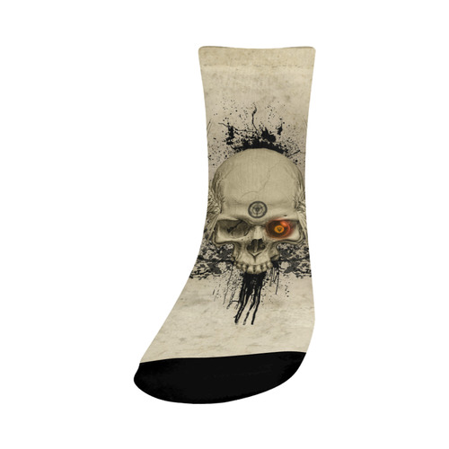 Amazing skull with wings,red eye Crew Socks