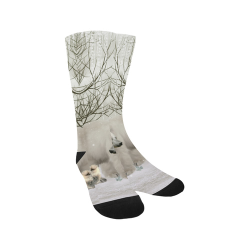 Awesome polar bear Trouser Socks