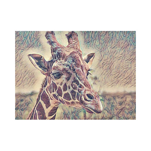Impressivet Animal - Giraffe by JamColors Placemat 14’’ x 19’’ (Set of 2)