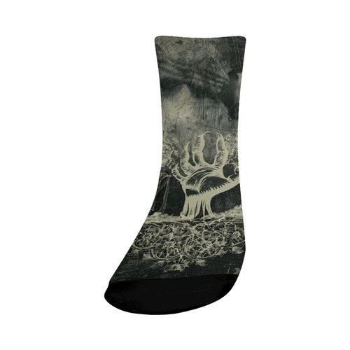 The dark side, skulls Crew Socks