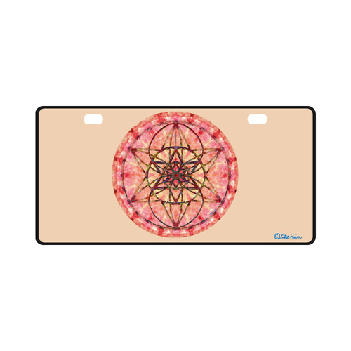 protection- vitality and awakening by Sitre haim License Plate