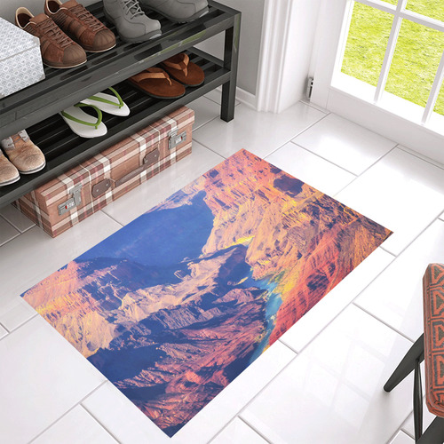 mountain and desert at Grand Canyon national park, USA Azalea Doormat 30" x 18" (Sponge Material)