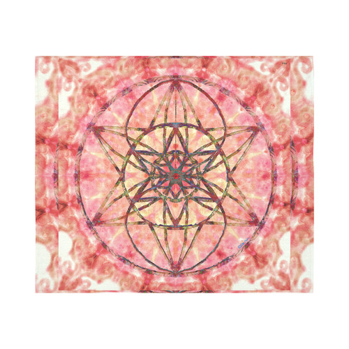 protection- vitality and awakening by Sitre haim Cotton Linen Wall Tapestry 60"x 51"