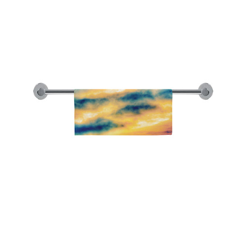 beautiful cloudy sunset sky in summer Square Towel 13“x13”