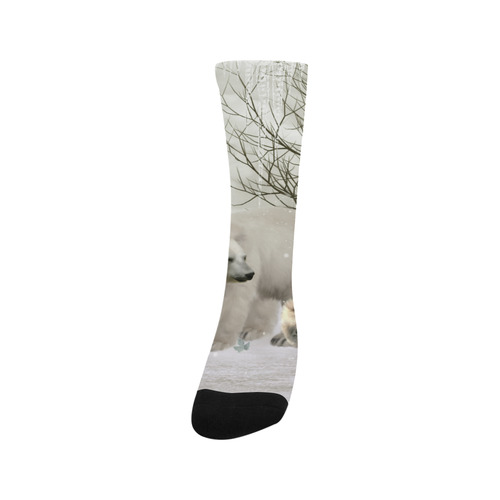 Awesome polar bear Trouser Socks