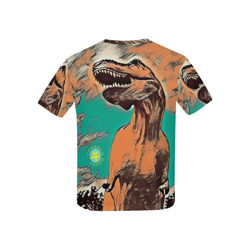 TYRANNOSAURUS BY CRASSCO KIDS Kids' All Over Print T-shirt (USA Size) (Model T40)