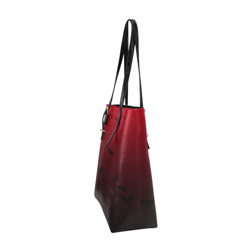 Gothic Bat Pattern Euramerican Tote Bag/Small (Model 1655)