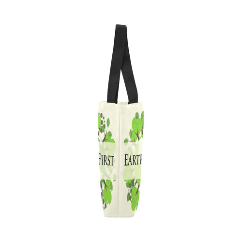 Earth First Environmental Green Nature Trees Canvas Tote Bag (Model 1657)