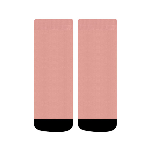 Apricot Blush Quarter Socks
