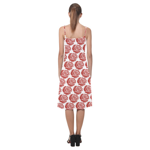 Red Roses Alcestis Slip Dress (Model D05)