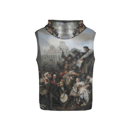 Episode of the September Days 1830 (on the Grand P All Over Print Sleeveless Hoodie for Kid (Model H15)