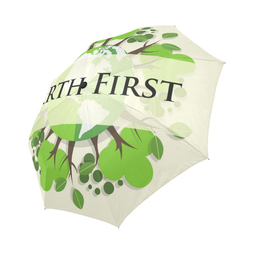 Earth First Environmental Green Nature Trees Auto-Foldable Umbrella (Model U04)