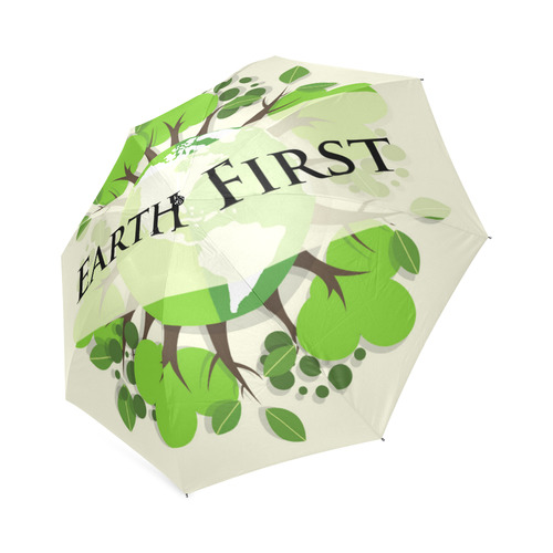 Earth First Environmental Green Nature Trees Foldable Umbrella (Model U01)