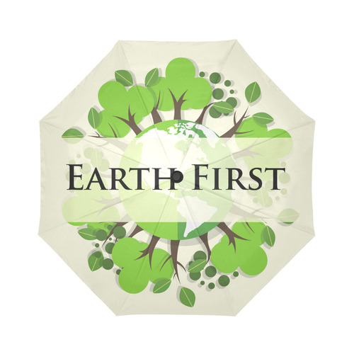 Earth First Environmental Green Nature Trees Auto-Foldable Umbrella (Model U04)