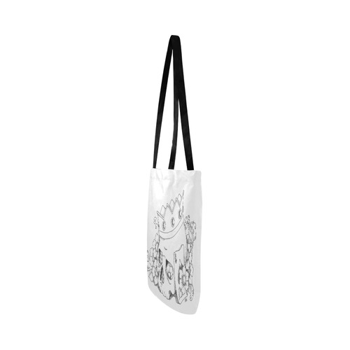 Paint It Skull Bag Reusable Shopping Bag Model 1660 (Two sides)